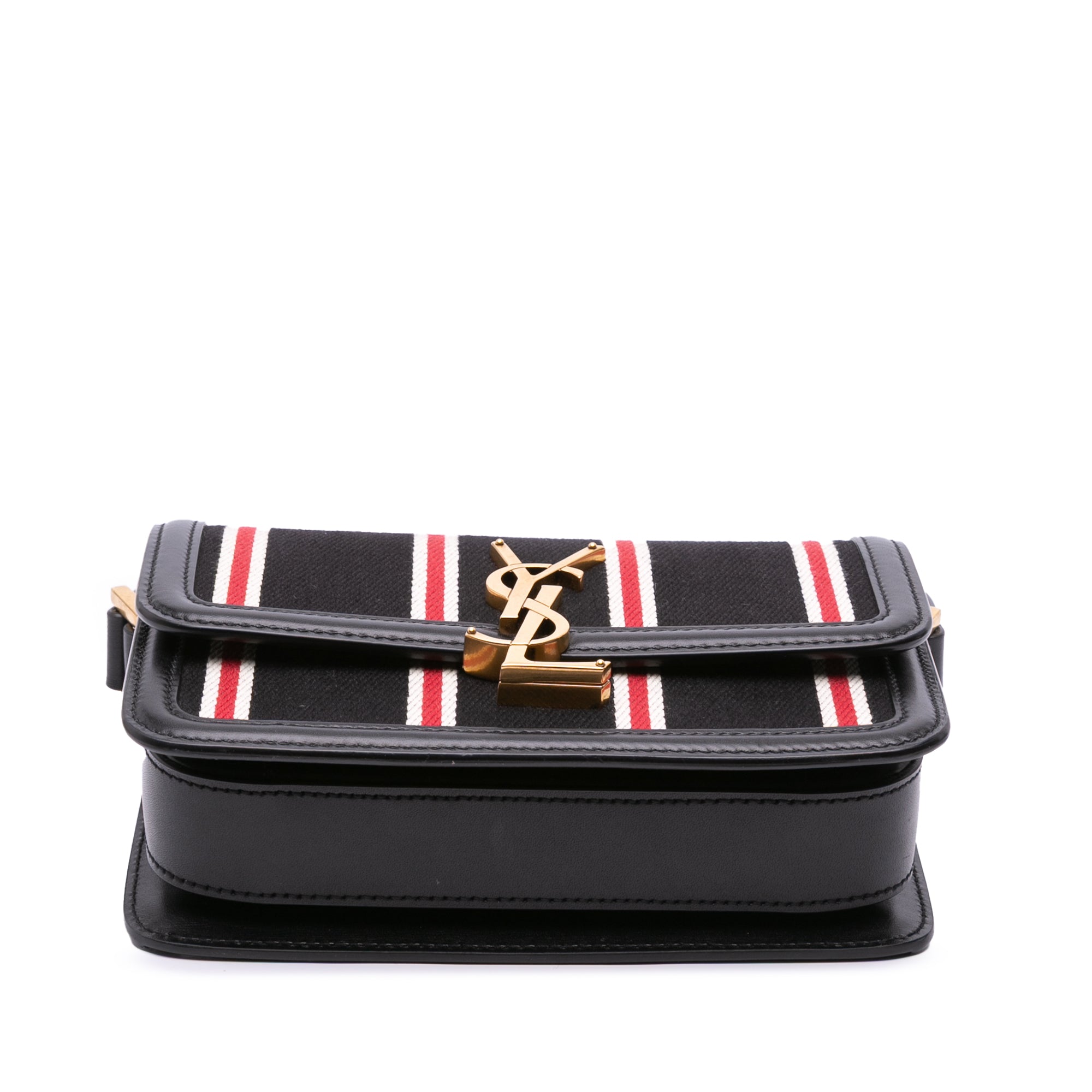 Small Canvas Striped Solferino Satchel In Box - Image 3