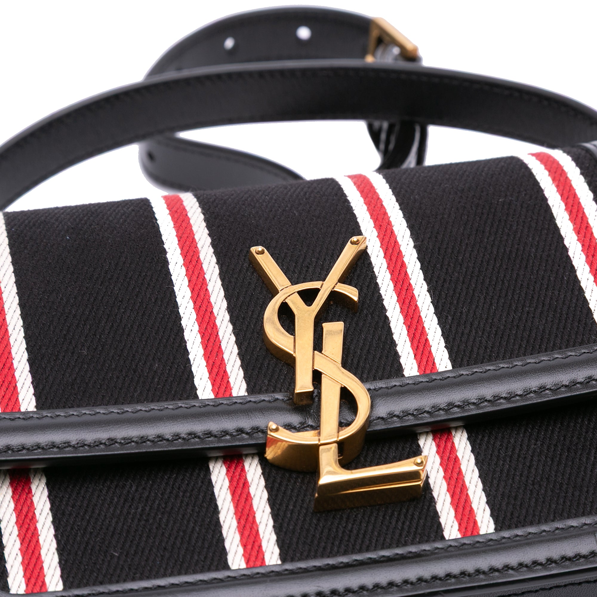 Small Canvas Striped Solferino Satchel In Box - Image 6