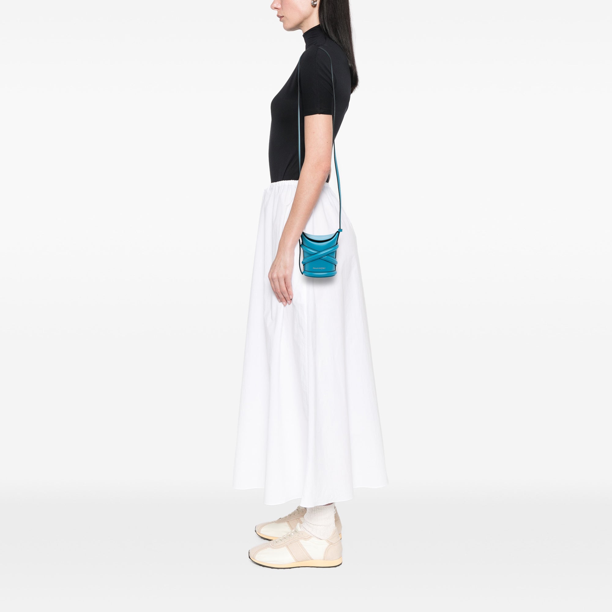 Calfskin The Curve Bucket Bag - Image 10