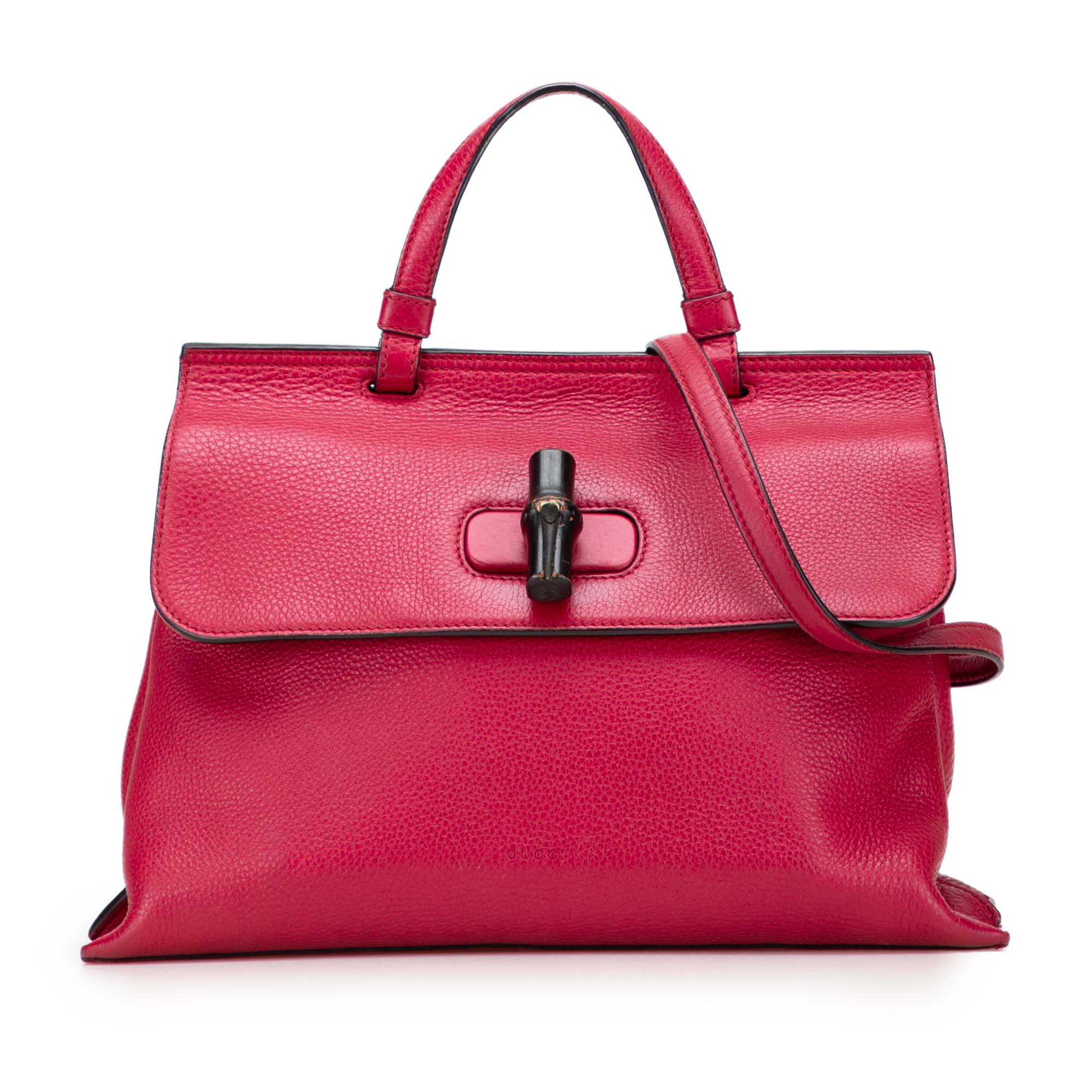 Medium Calfskin Bamboo Daily Satchel - Image 1
