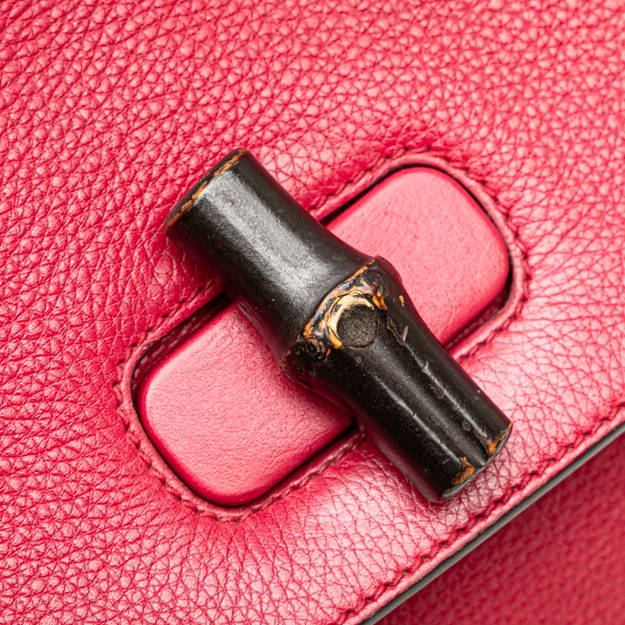 Medium Calfskin Bamboo Daily Satchel - Image 5