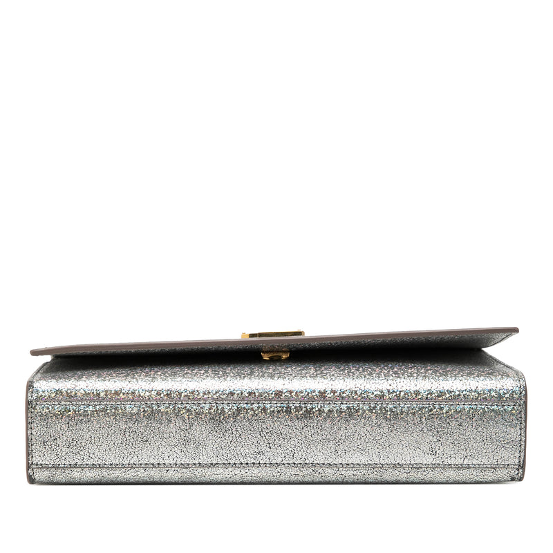 Medium Metallic Calfskin Classic Monogram Kate Crossbody - Image 3