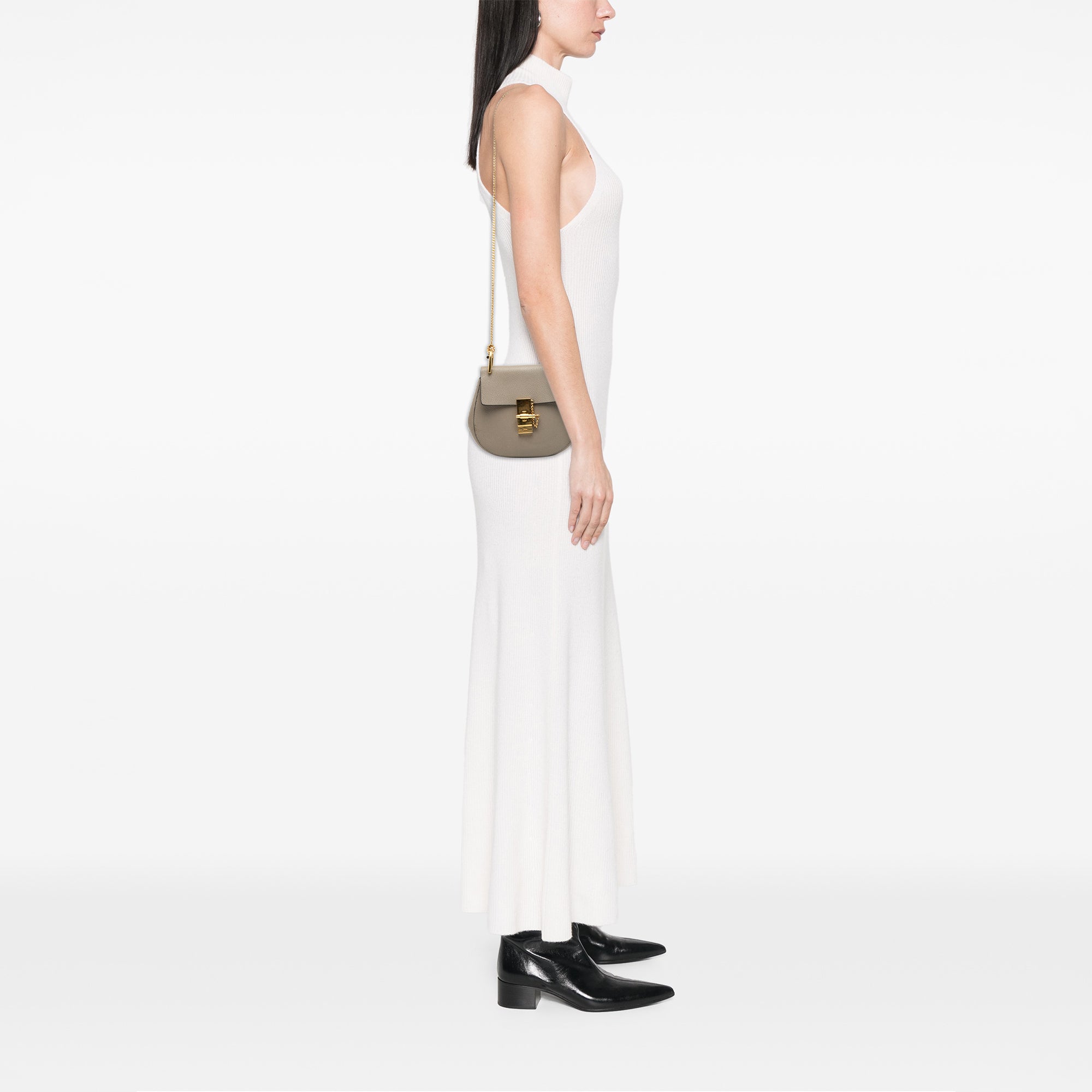 Mini Grained Lambskin Drew Crossbody - Image 7