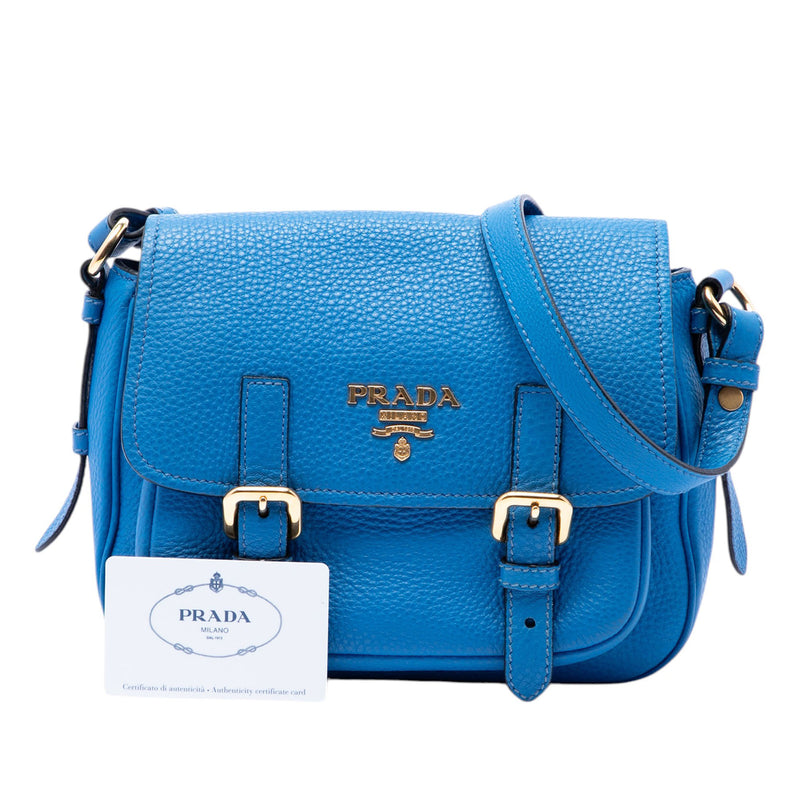 Vitello Daino Double Buckle Messenger Bag - Image 7