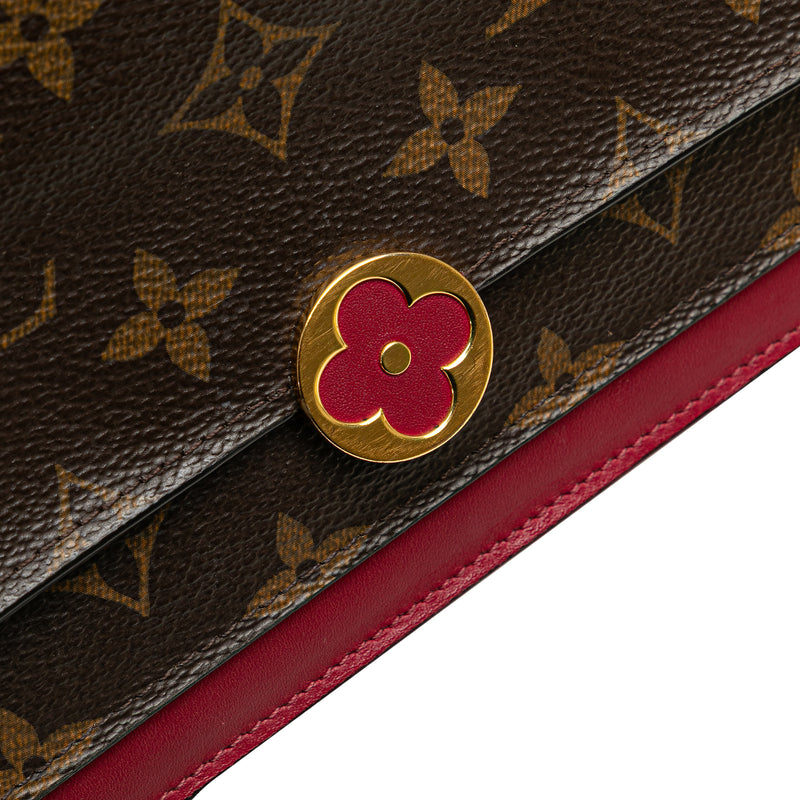 Monogram Flore Wallet On Chain - Image 10
