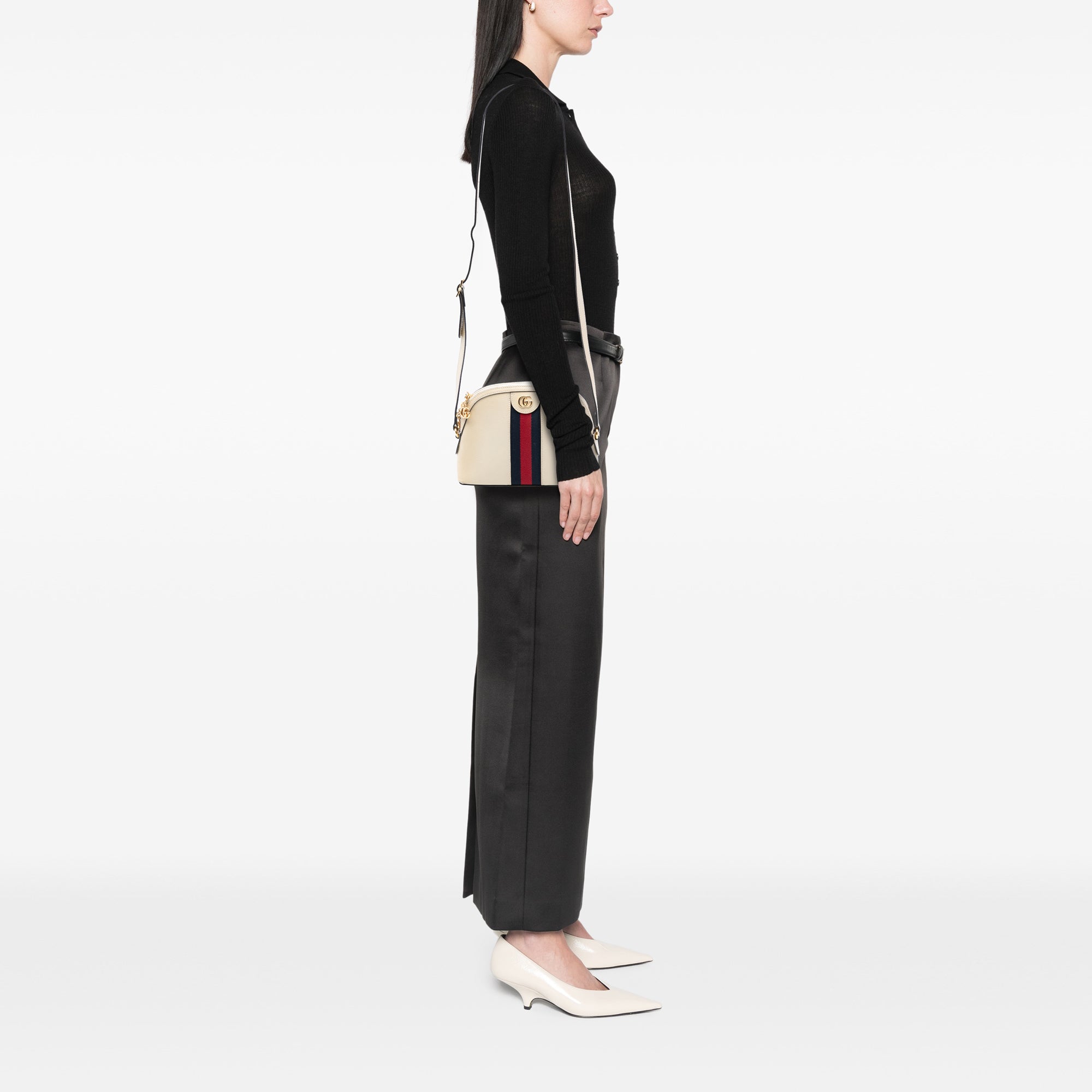 Small Calfskin Ophidia Dome Crossbody - Image 7