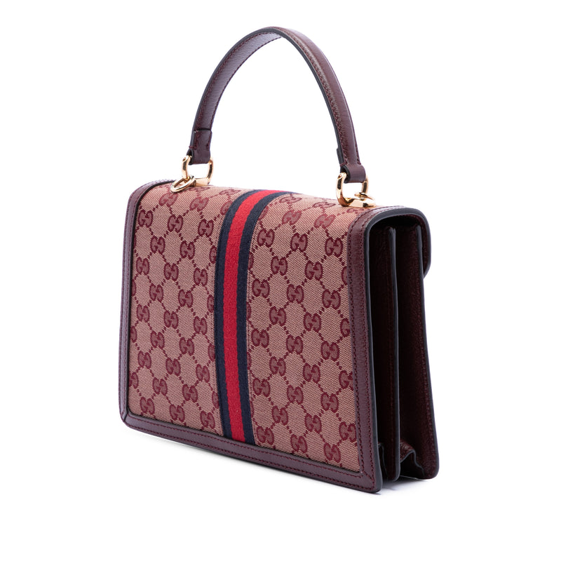 Small GG Canvas Web Ophidia Top Handle Flap - Image 2