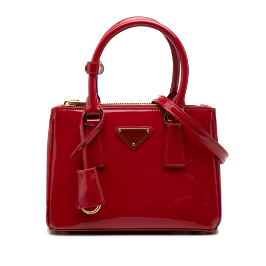 Mini Patent Galleria Double Zip Satchel - Image 1