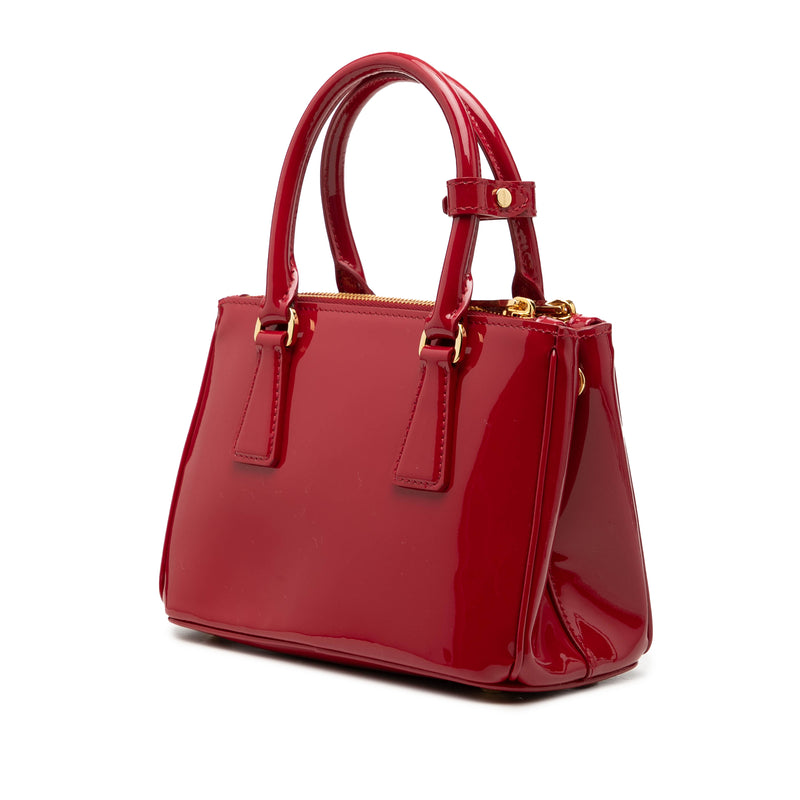 Mini Patent Galleria Double Zip Satchel - Image 2