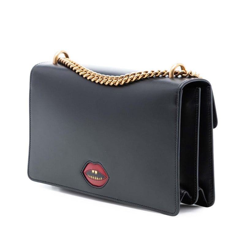 Medium GG Marmont Leather Malaga Kid Heart Patch Chain Flap - Image 2