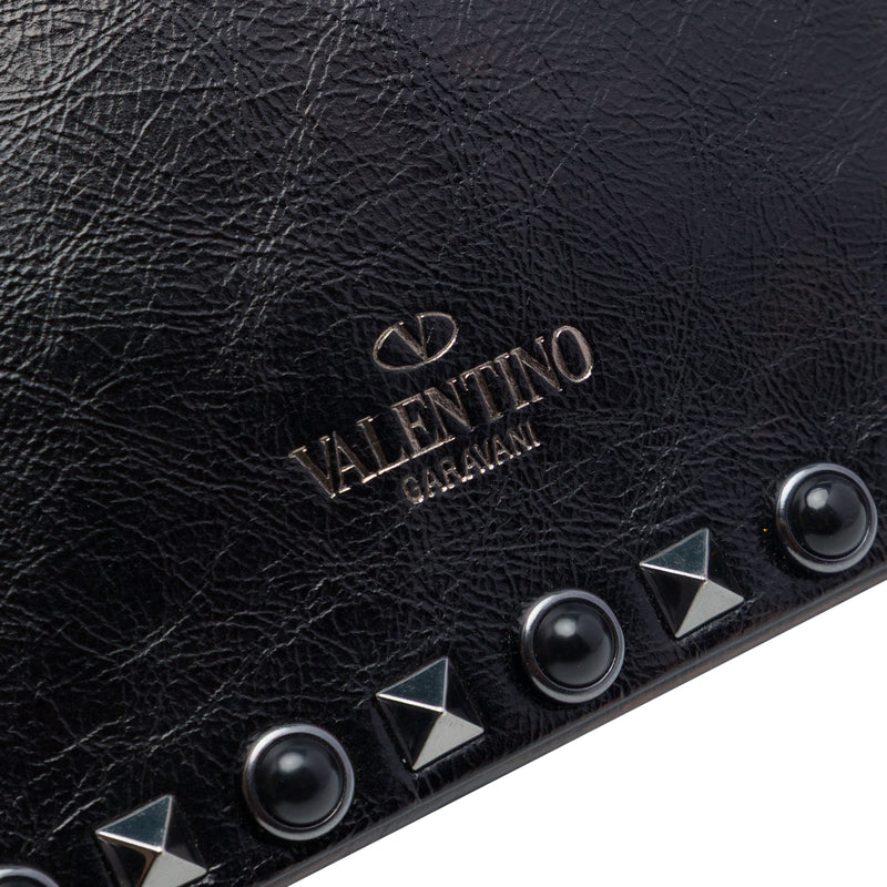 Textured Leather Rolling Rockstud Camera Bag - Image 5