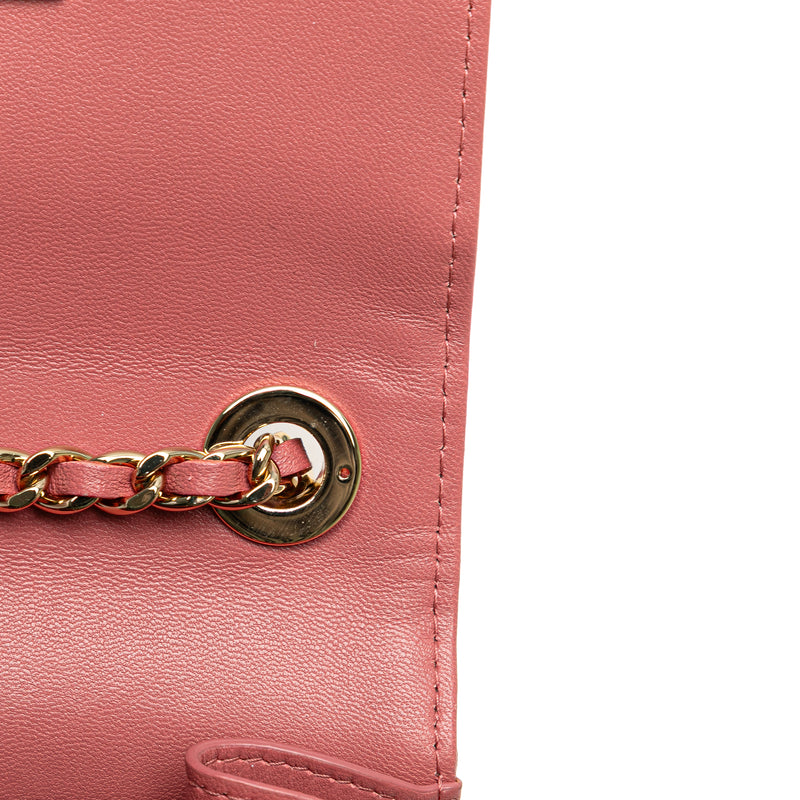 Mini Chevron Lambskin Trendy CC Chain Wallet - Image 11