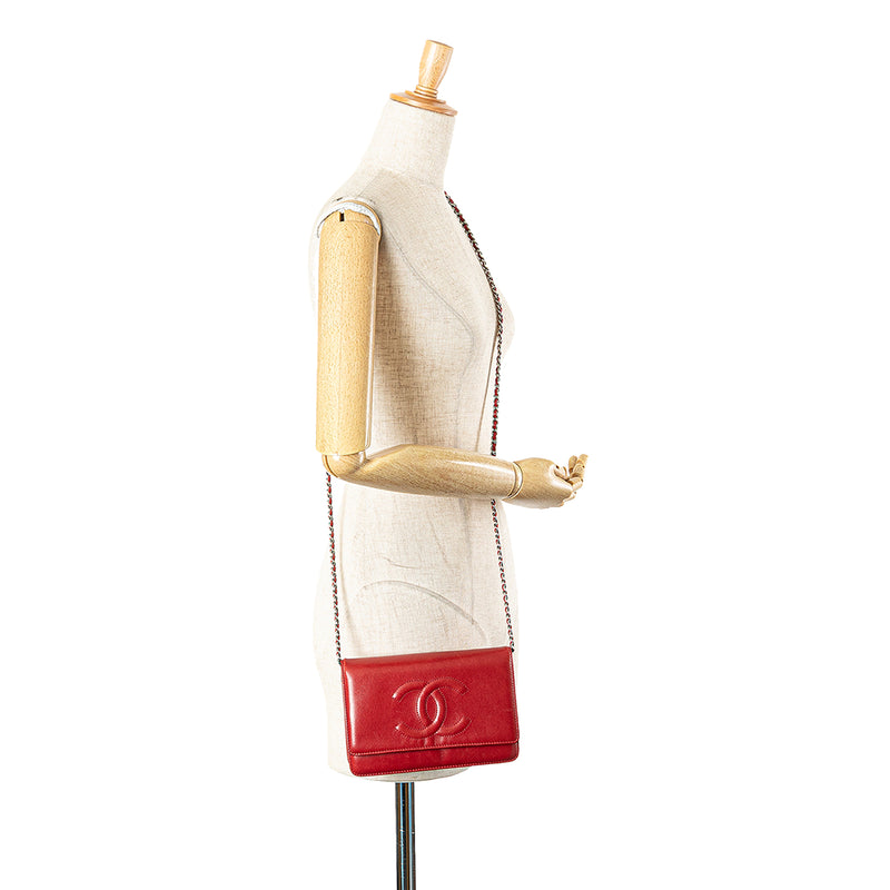 CC Calfskin Wallet On Chain - Image 13