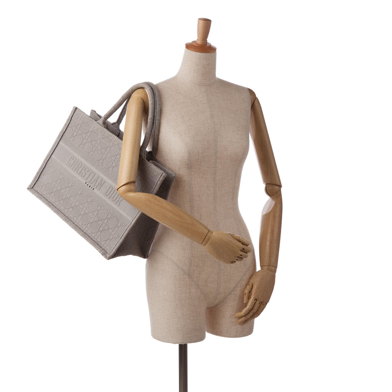 Medium Cannage Embroidered Book Tote - Image 9
