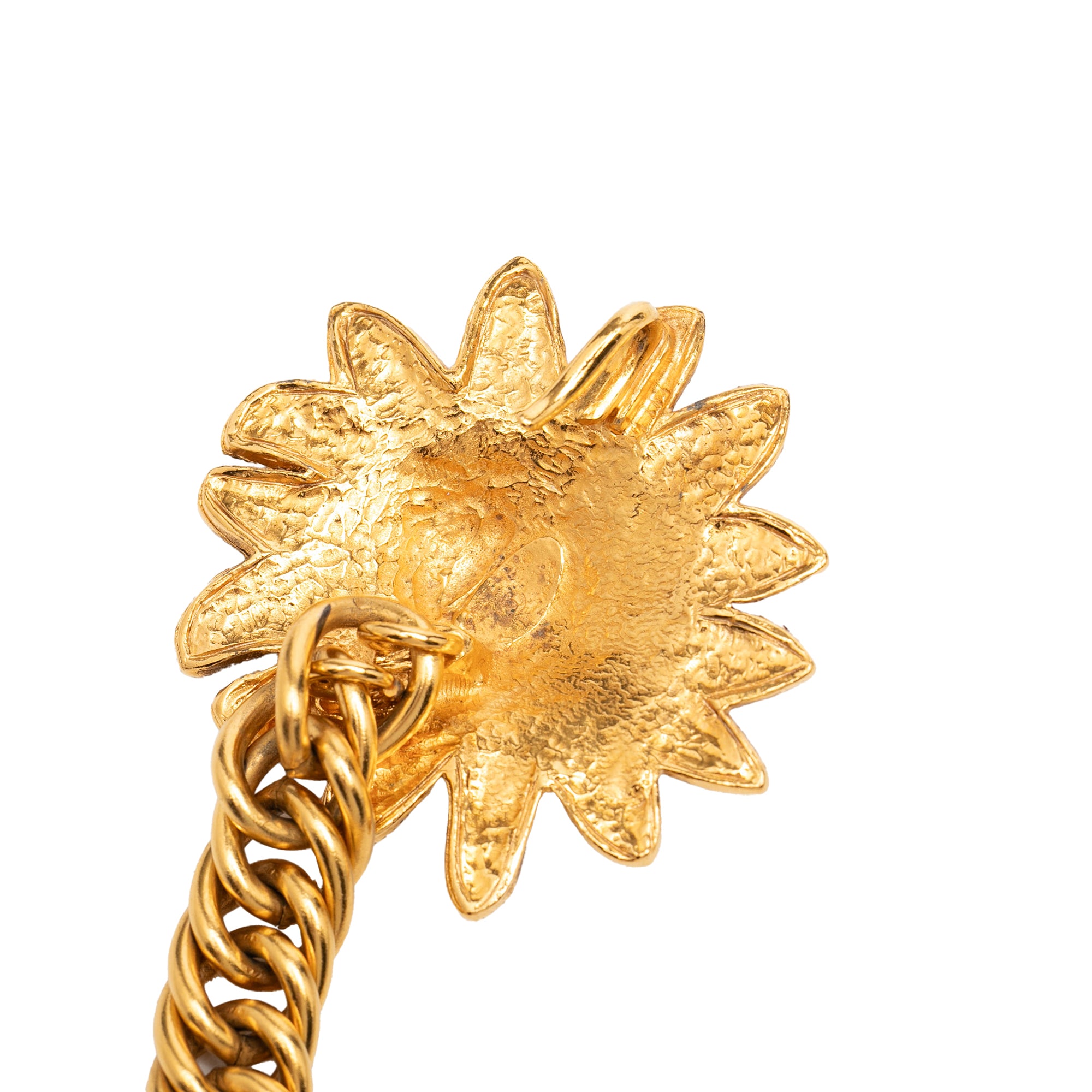 Gold Plated Leo Lion Sun Medallion Charm Necklace - Image 2