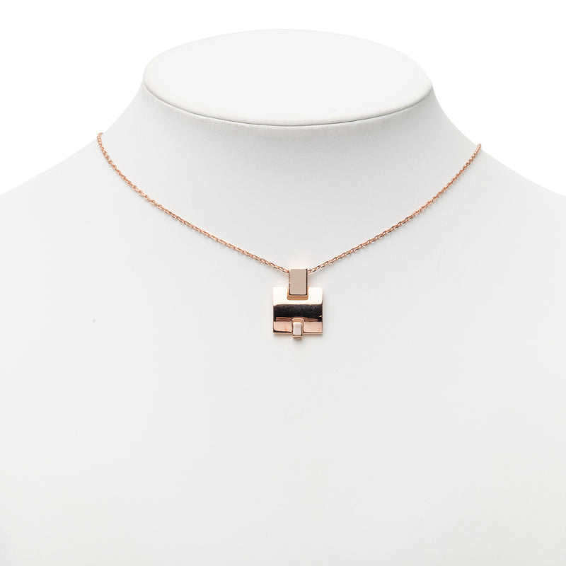 Gold Plated and Enamel Eileen Pendant Necklace - Image 5