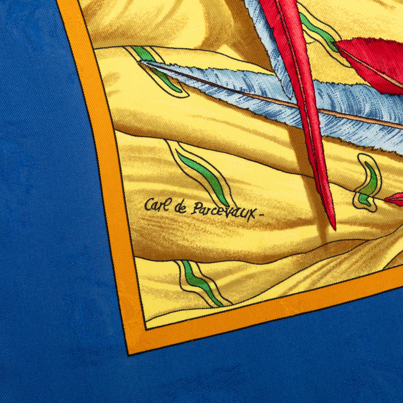Christophe Colomb Decouvre L Amerique Silk Scarf 90 - Image 3