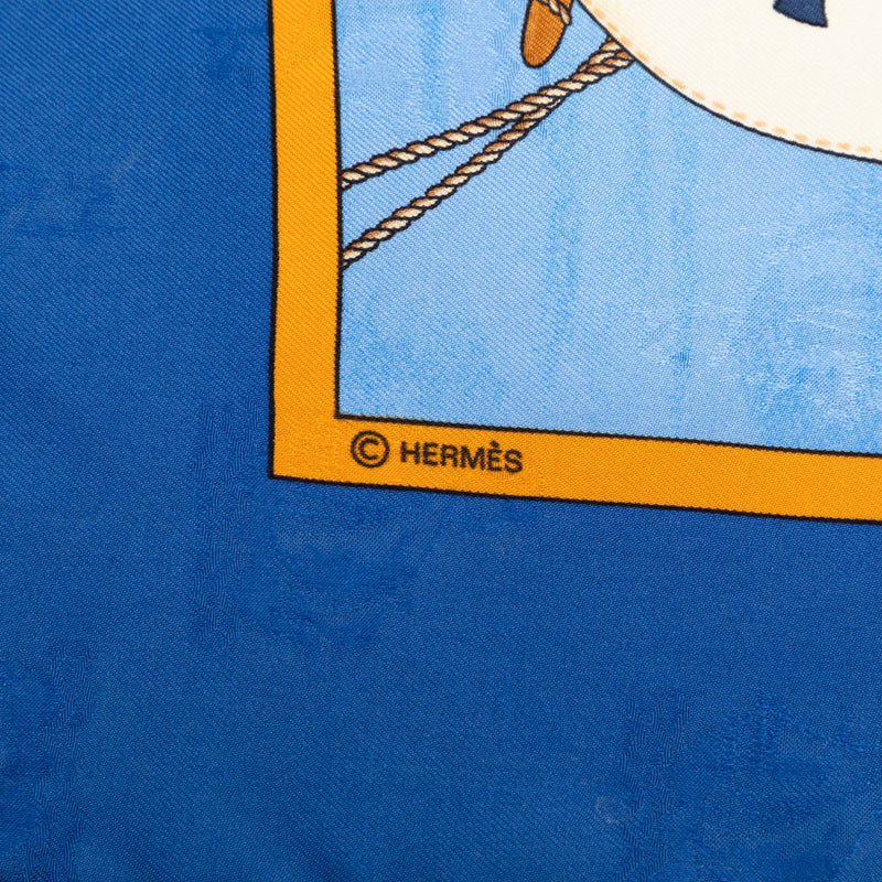 Christophe Colomb Decouvre L Amerique Silk Scarf 90 - Image 6