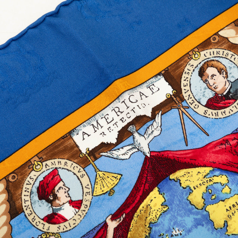 Christophe Colomb Decouvre L Amerique Silk Scarf 90 - Image 8