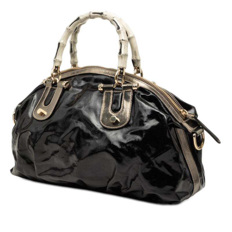 Coated Canvas Bamboo Dialux Pop Satchel - Image 2