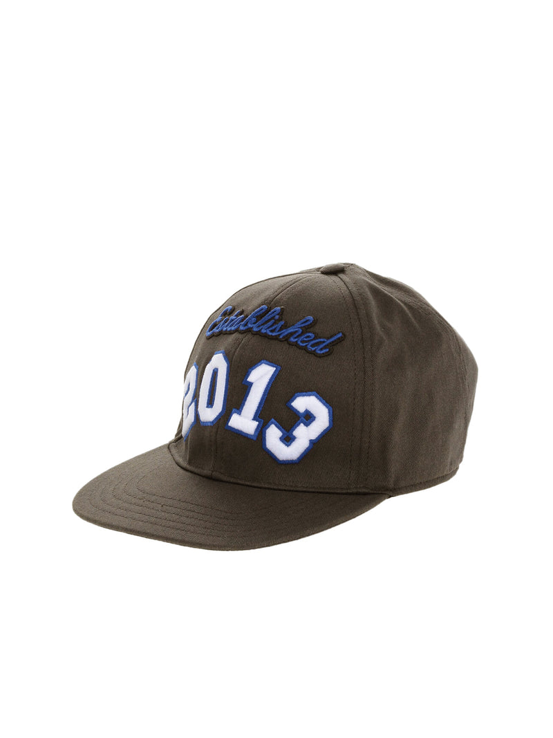 Off-White Omlb055s24fab0026001 Boxy Logo Baseball Cap — Brown Cotton Caps