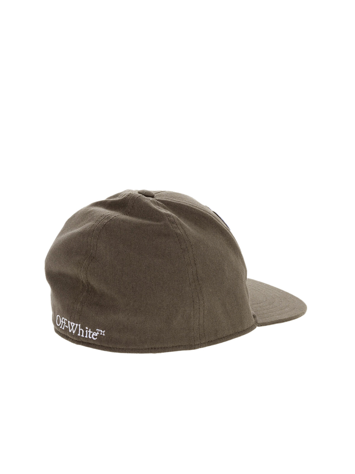 Off-White Omlb055s24fab0026001 Boxy Logo Baseball Cap — Brown Cotton Caps