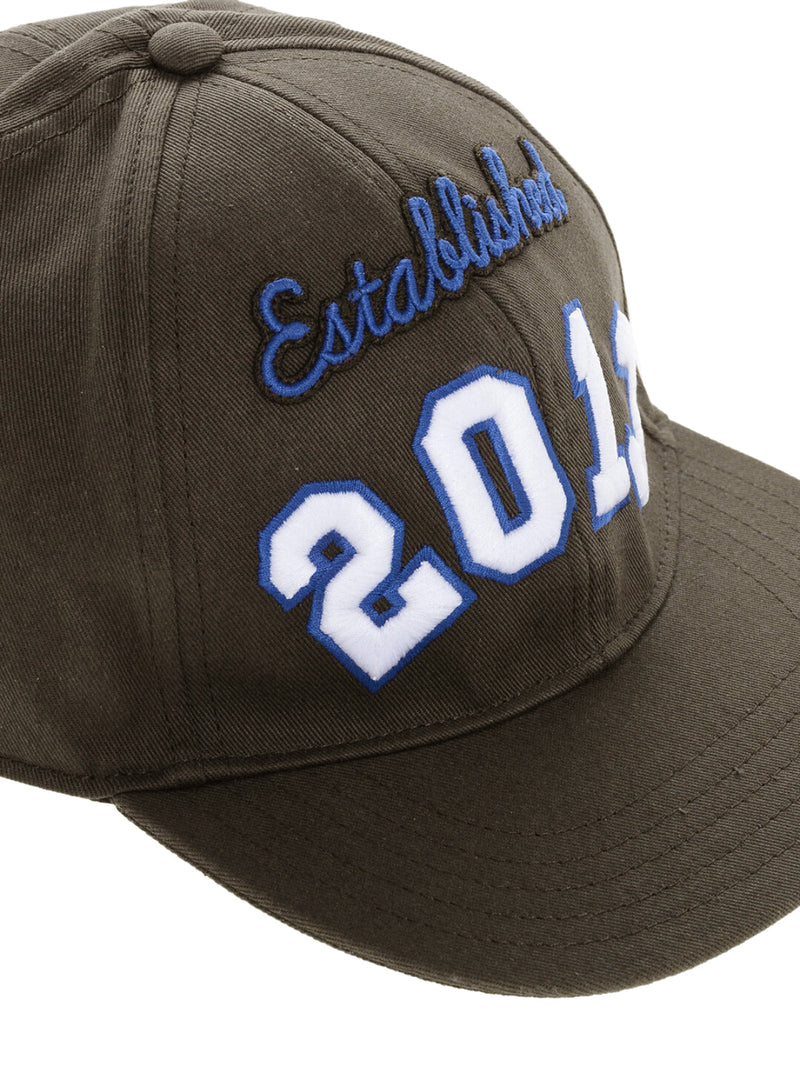 Off-White Omlb055s24fab0026001 Boxy Logo Baseball Cap — Brown Cotton Caps