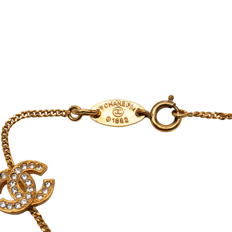 Triple CC Gold Plated Strass Bracelet - Image 4