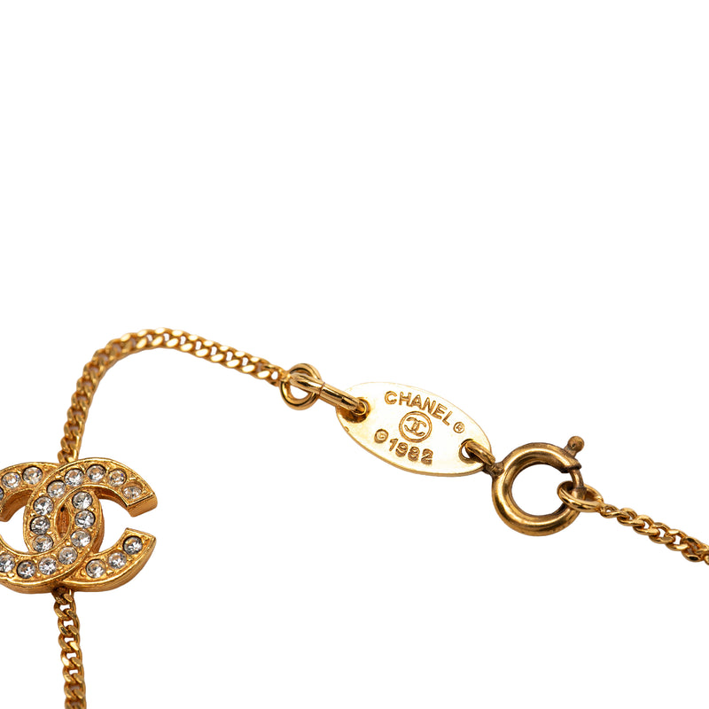 Triple CC Gold Plated Strass Bracelet - Image 5