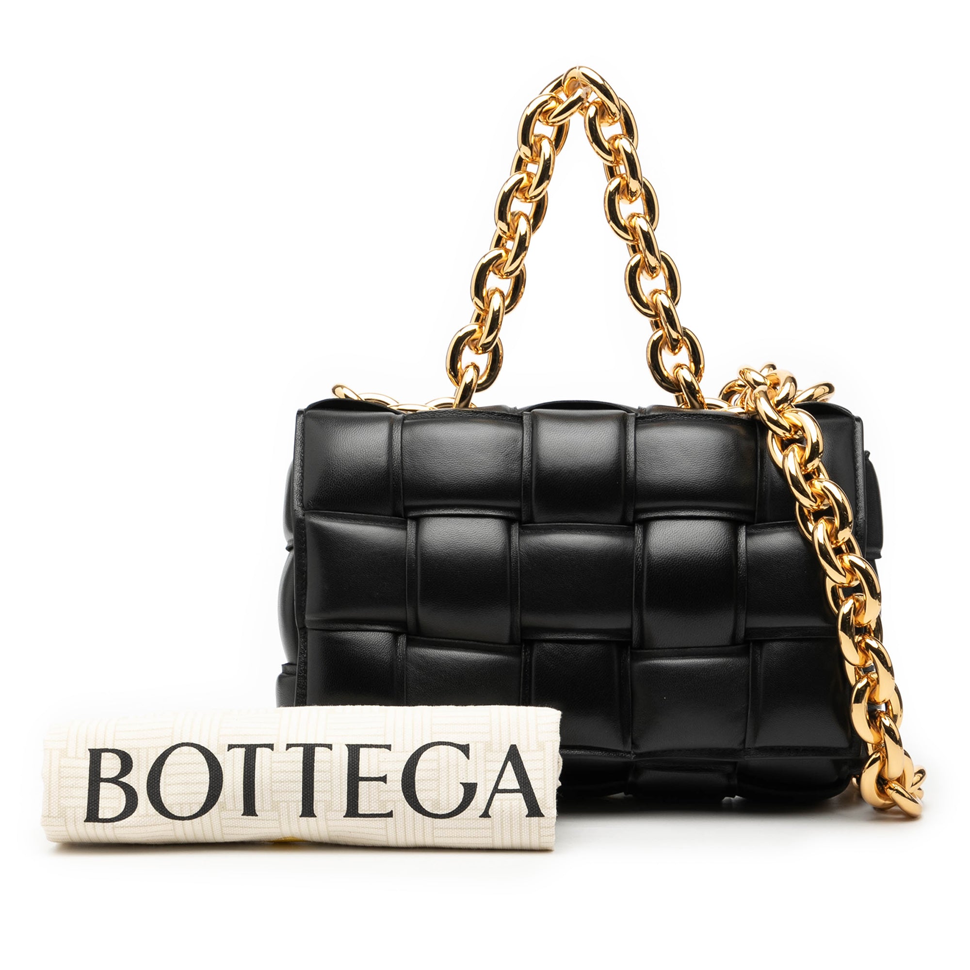 Nappa Intrecciato Padded Chain Cassette Satchel - Image 8