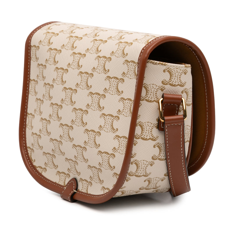 Medium Triomphe Coated Canvas Folco Crossbody - Image 2