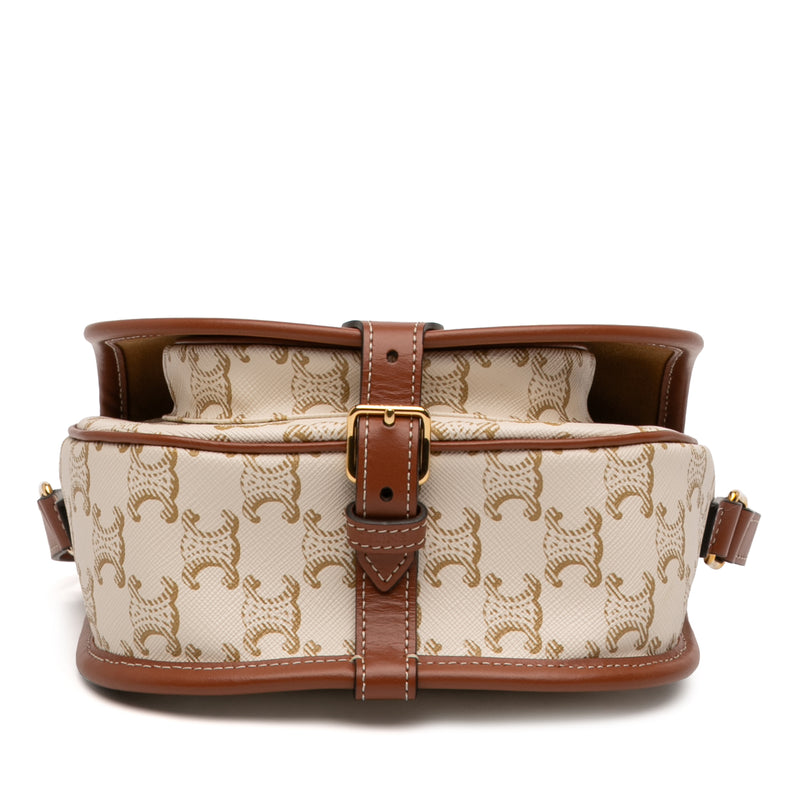 Medium Triomphe Coated Canvas Folco Crossbody - Image 3