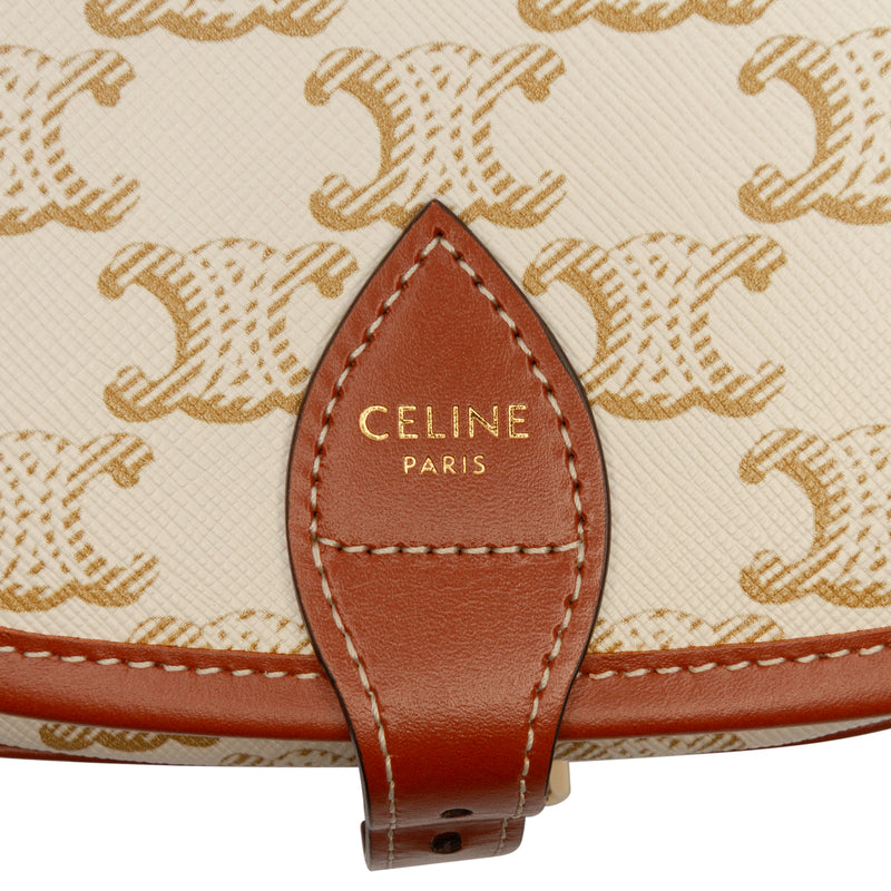 Medium Triomphe Coated Canvas Folco Crossbody - Image 5