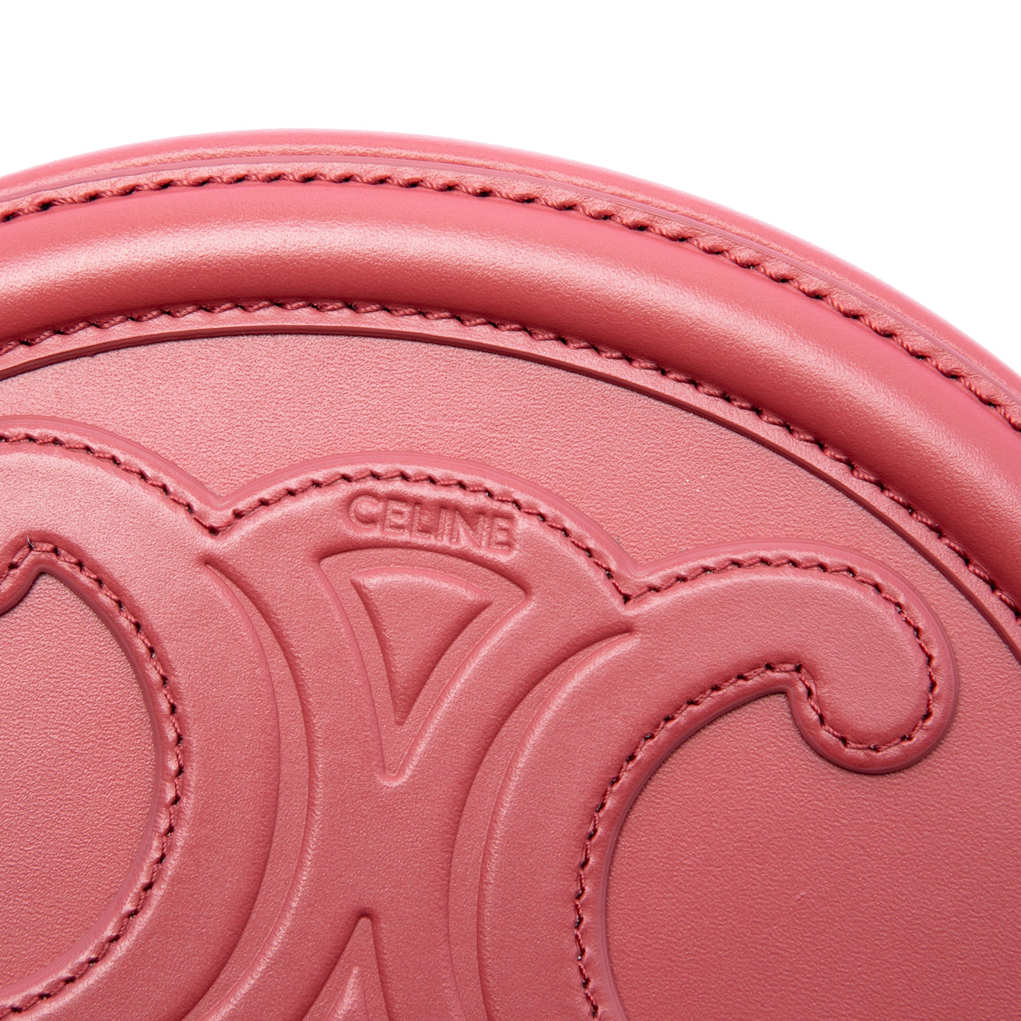 Small Calfskin Cuir Triomphe Oval Crossbody - Image 6