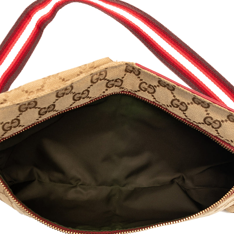GG Canvas Web Double Pocket Belt Bag - Image 4