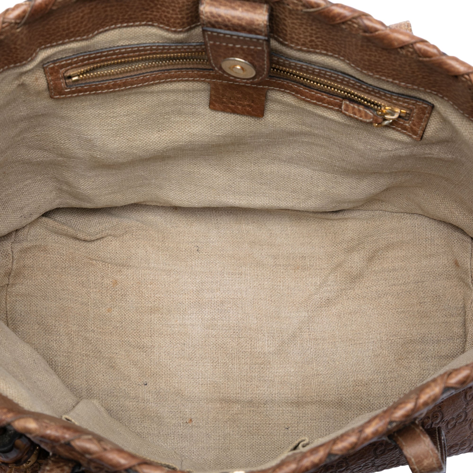 Medium Guccissima Bamboo Tassel Tote - Image 4