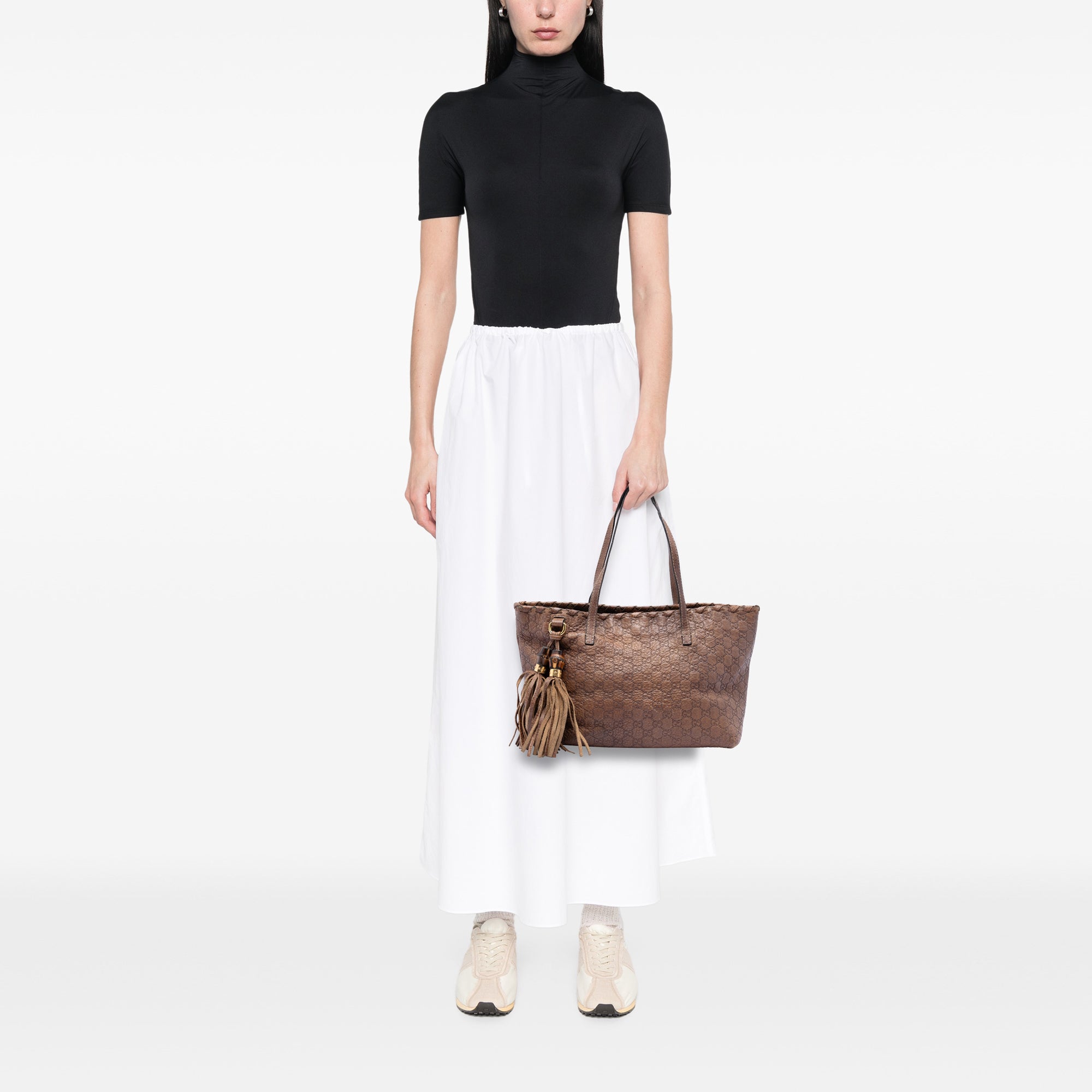 Medium Guccissima Bamboo Tassel Tote - Image 7