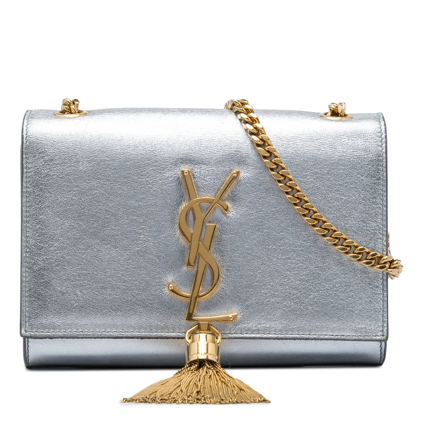 Small Metallic Calfskin Monogram Kate Tassel Crossbody - Image 1