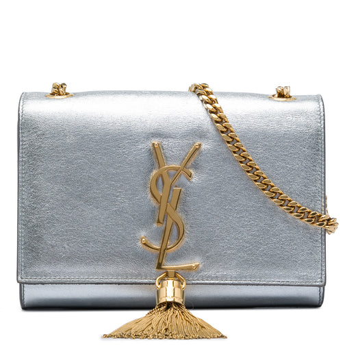 Small Metallic Calfskin Monogram Kate Tassel Crossbody - Image 1