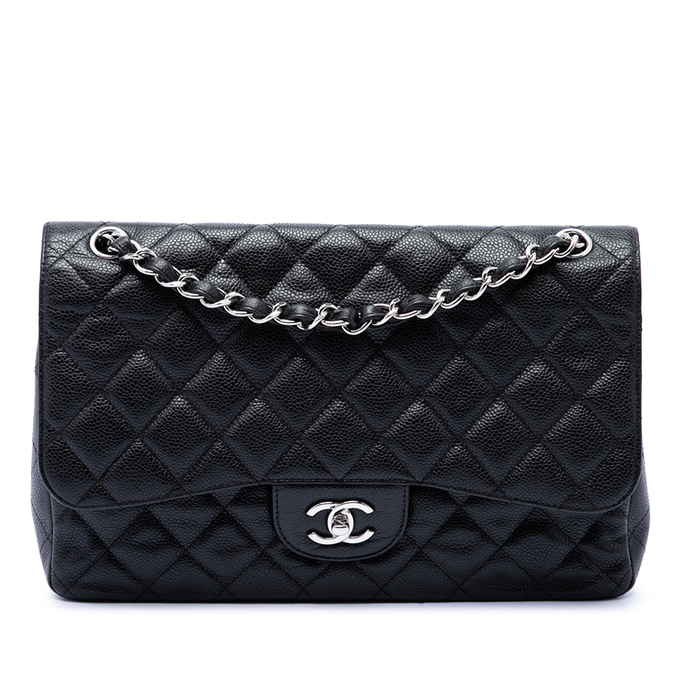 Jumbo Classic Caviar Double Flap - Image 1
