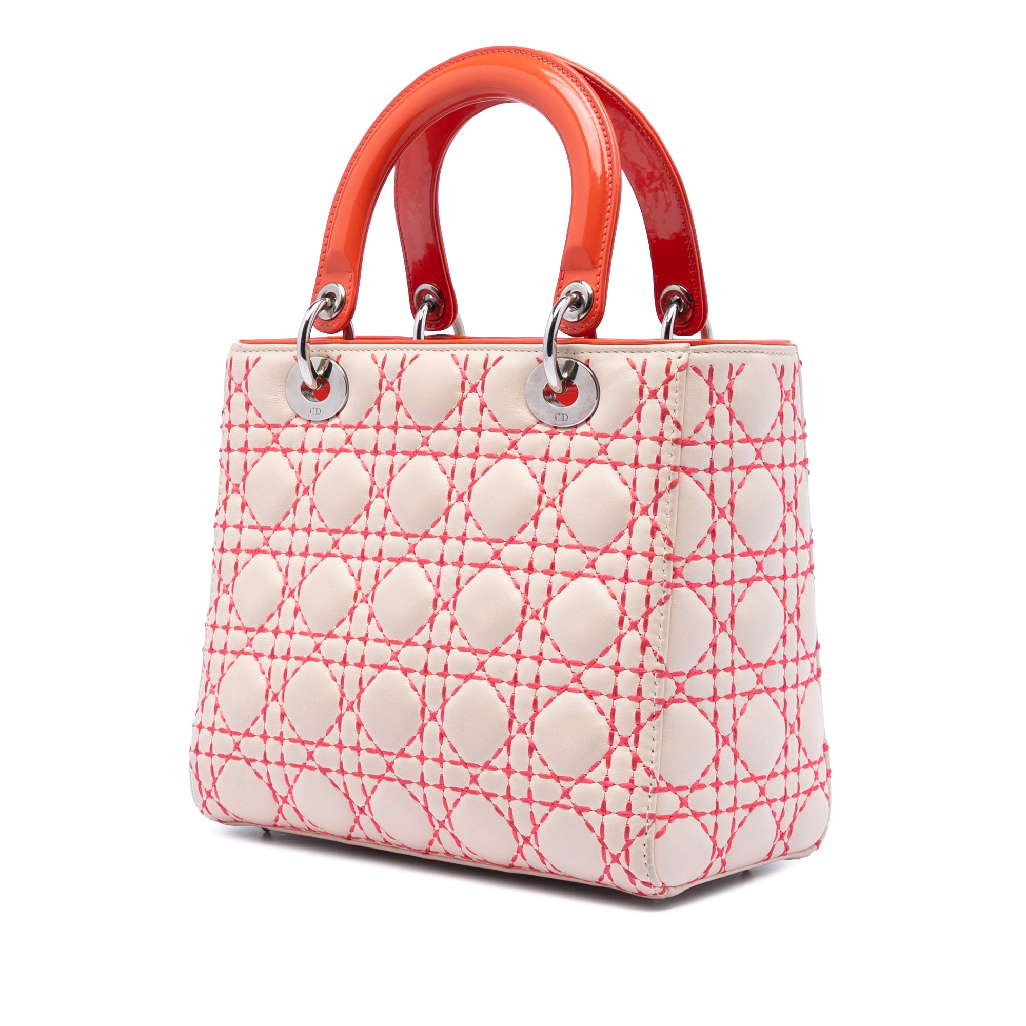Medium Lambskin Cannage Stitched Lady Dior - Image 2