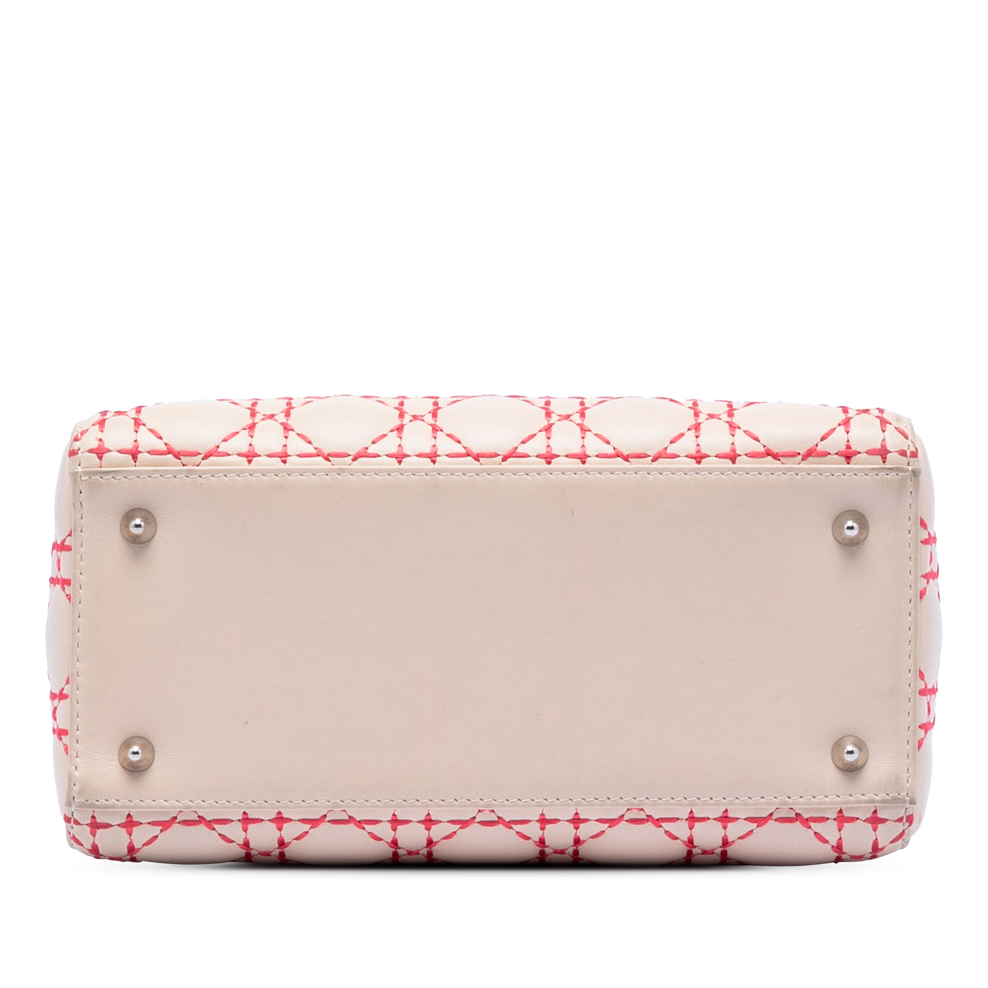 Medium Lambskin Cannage Stitched Lady Dior - Image 3