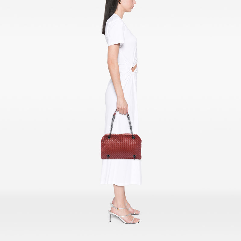 Nappa Intrecciato Duo Shoulder Bag - Image 5