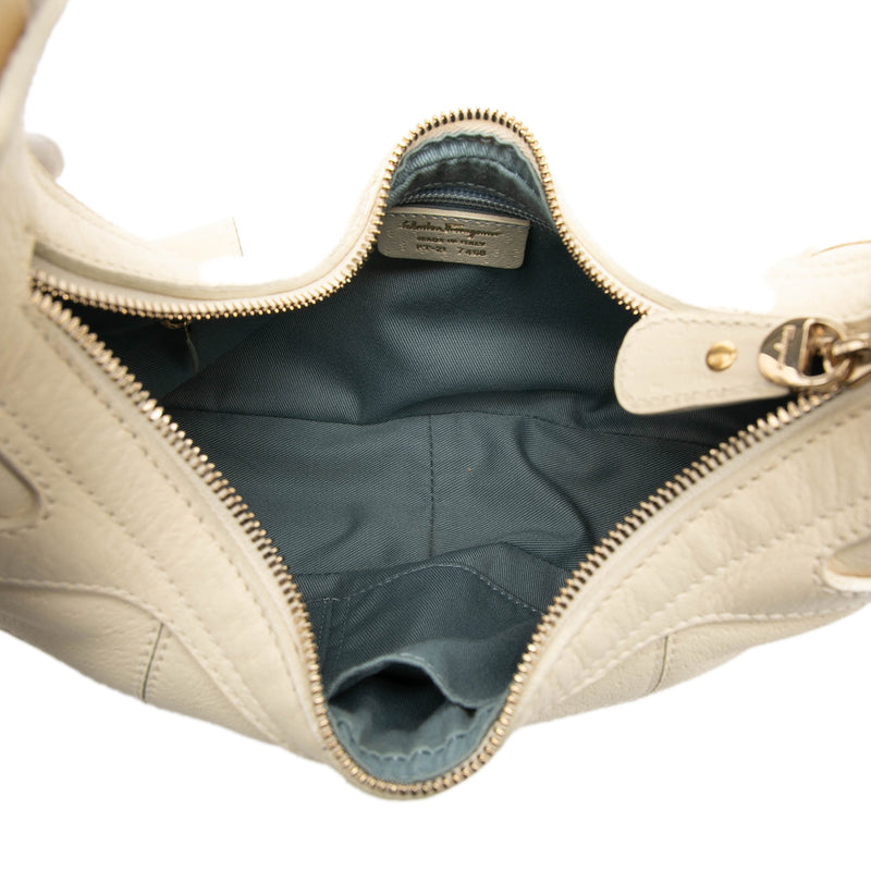 Leather Gancini Handbag - Image 4