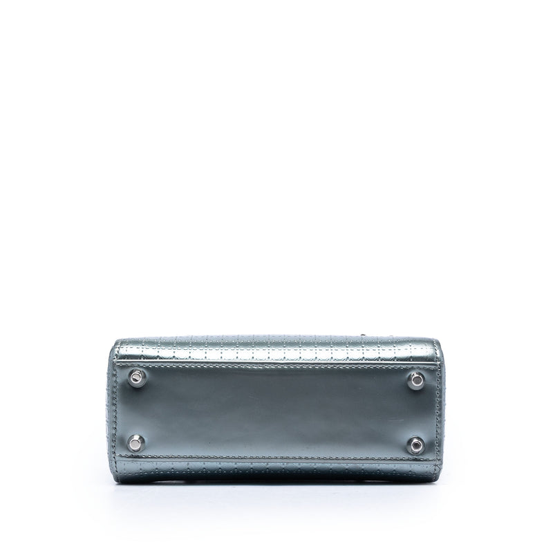 Mini Metallic Patent Microcannage Lady Dior - Image 3
