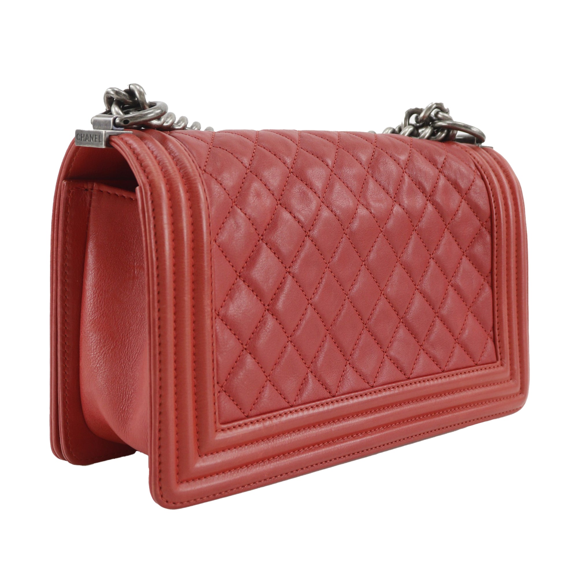 Old Medium Quilted Lambskin Boy Flap - Image 3