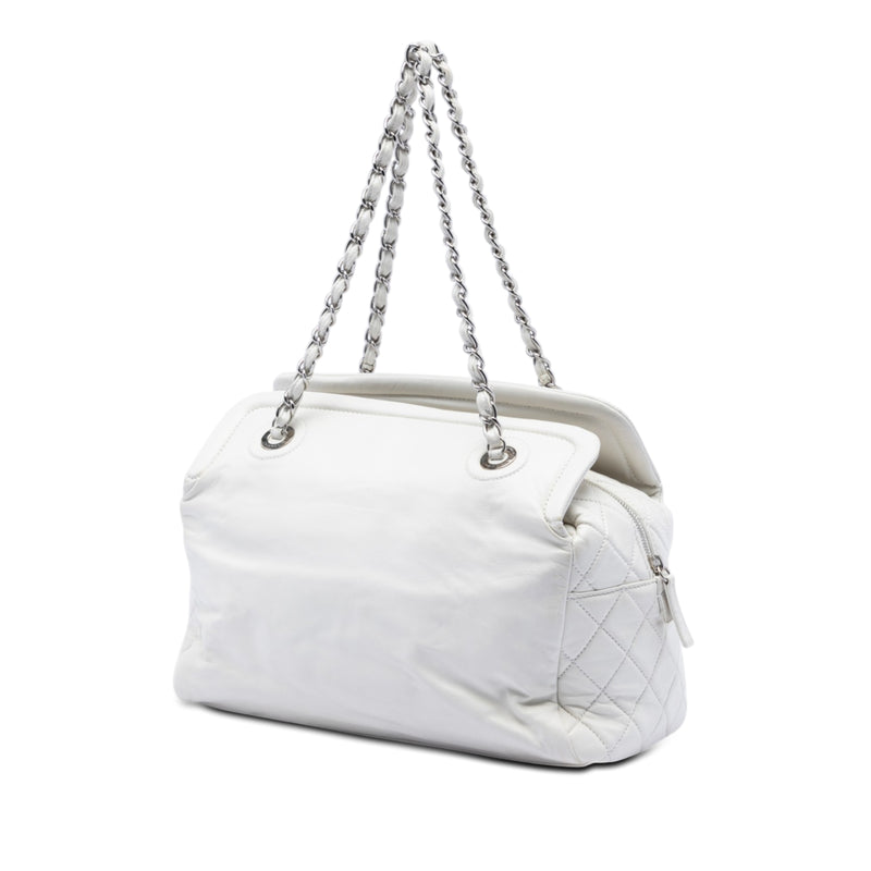 CC Lambskin Frame Tote - Image 2