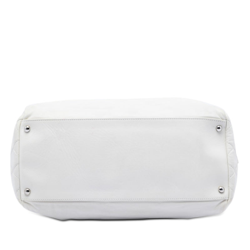 CC Lambskin Frame Tote - Image 3