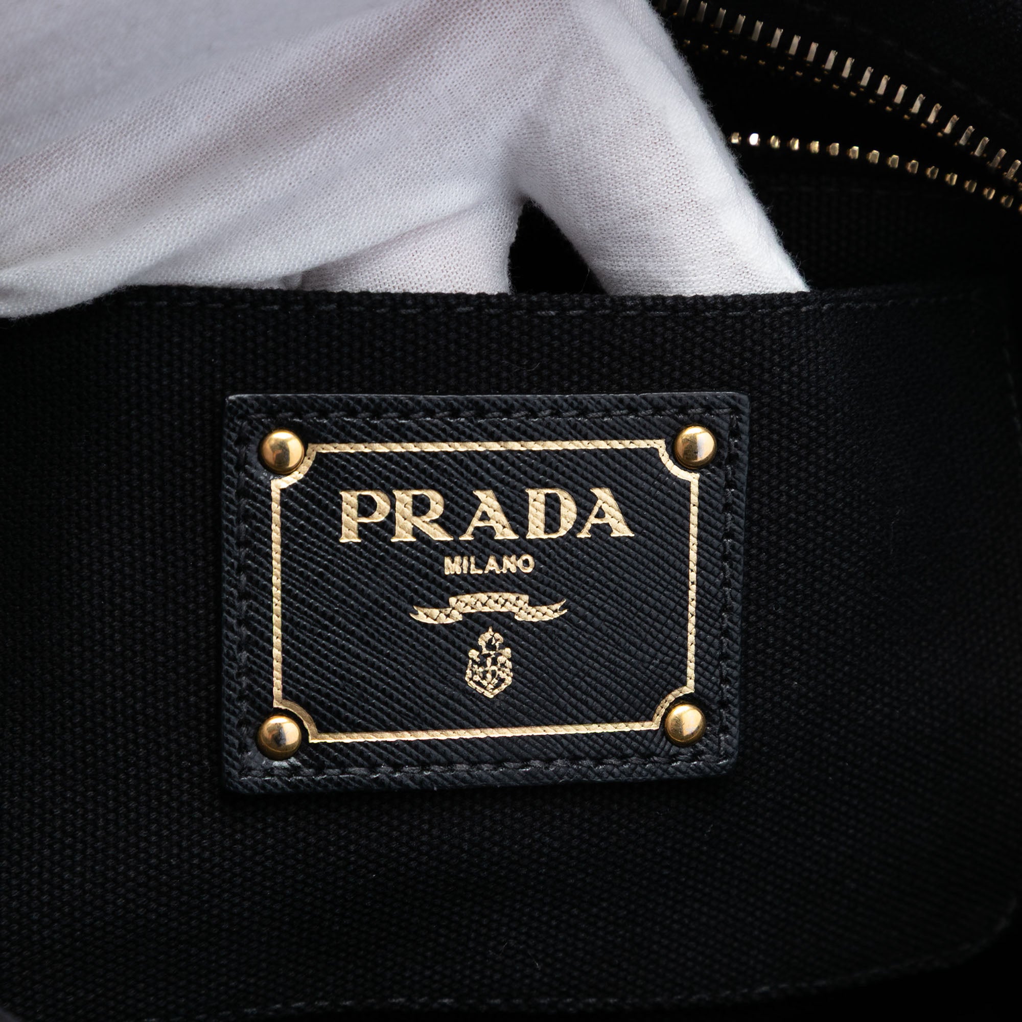 Canvas Canapa Studded Vernice Clutch - Image 5
