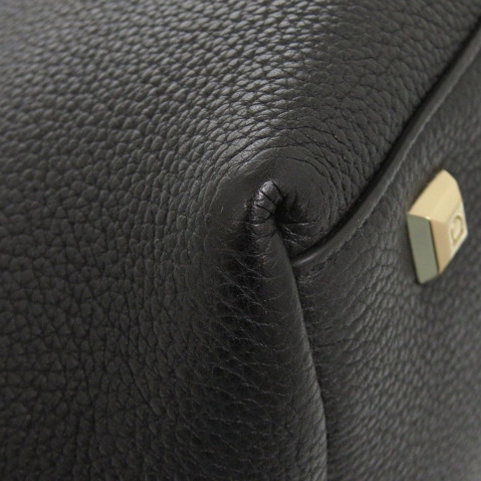 Grained Calfskin Studded Gancini Tote - Image 13